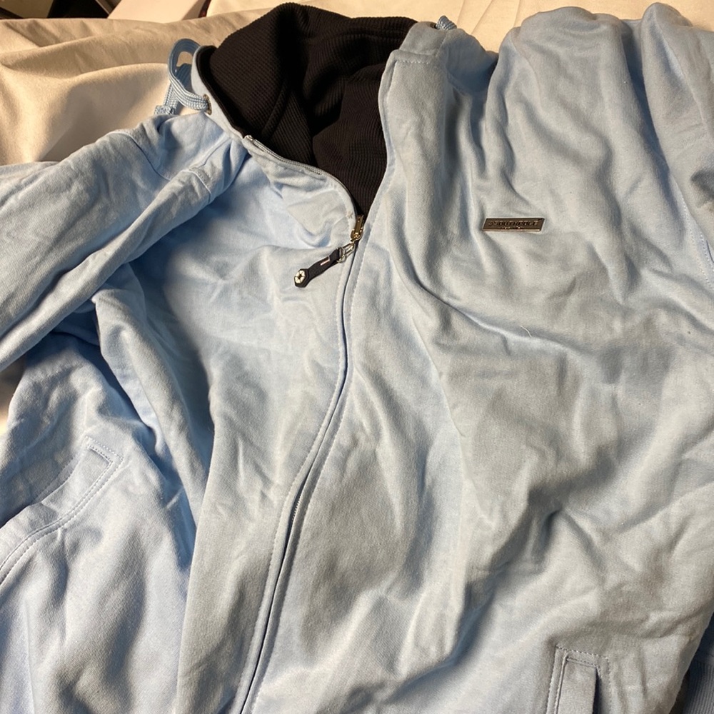 Mens sweat zippered sweat jacket